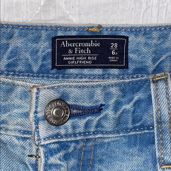 High Rise Distressed Girlfriend Jeans - Picture 4 of 4